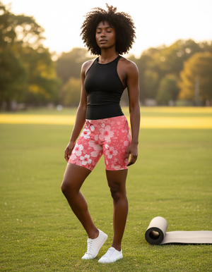 Petal Yoga Shorts Yoga Shorts — Dripper