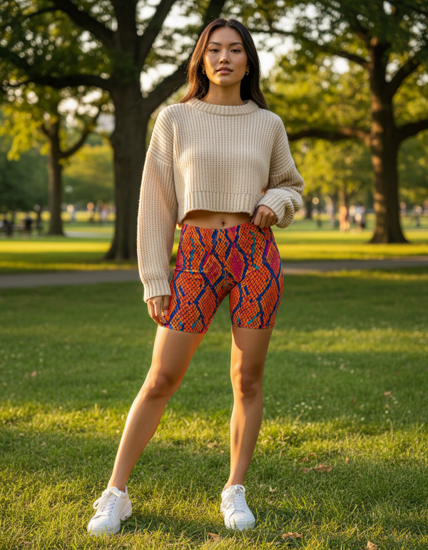 Snake Collection women's short shorts