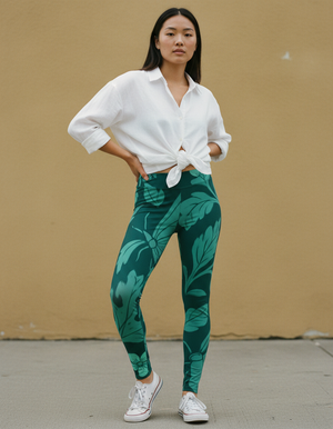 Transformative Teal Lush full-length leggings