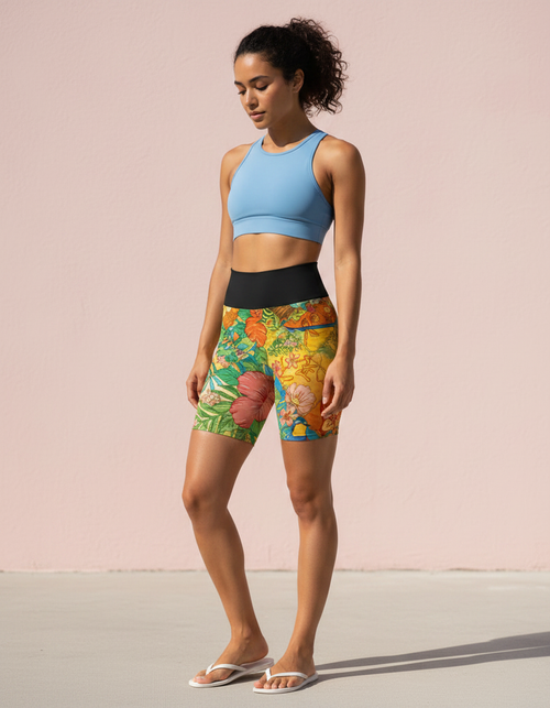 Green yoga shorts — Dripper