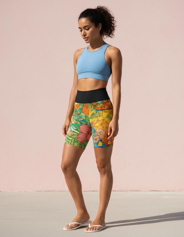 Hawaiian Collection Yoga Shorts yoga shorts