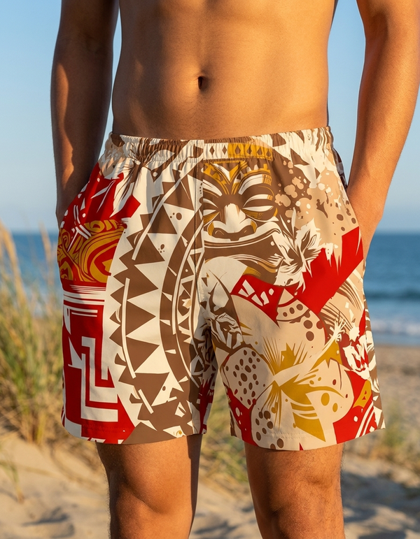 Men's Swim Trunks in Angora Koa Uli