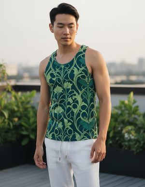 Men's Transformative Teal Elysium tank tops