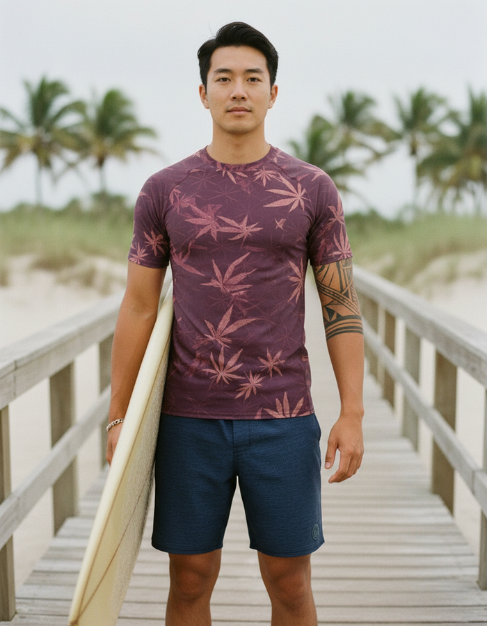 Rashguard — Men's Electric Fuchsia Mizu