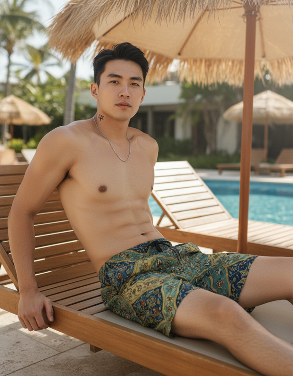 Men's Swim Trunks in Minaret