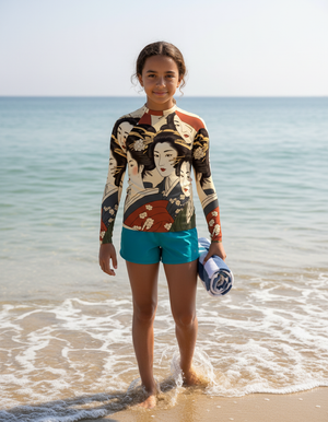 Youth Burnt Sienna Yume youth rashguards