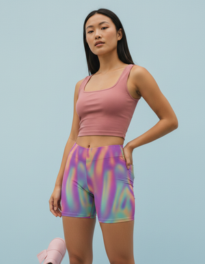 Electric Fuchsia Chroma Short Shorts bikini — Dripper