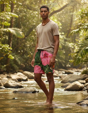 Paradise Men's Swim Trunks Men's Swim Trunks — Dripper