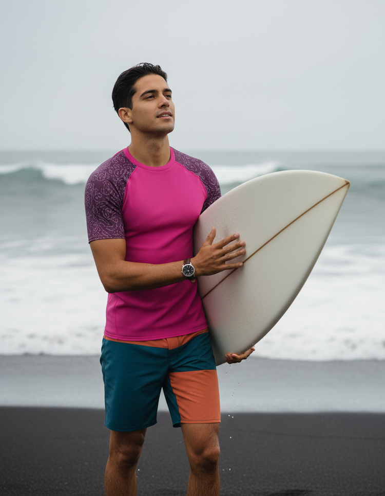Men's Bandhani Rash Guard