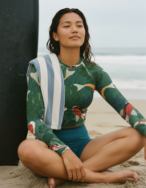 Sycamore Ripple Rash Guard Women's Rashguard — Lolekai