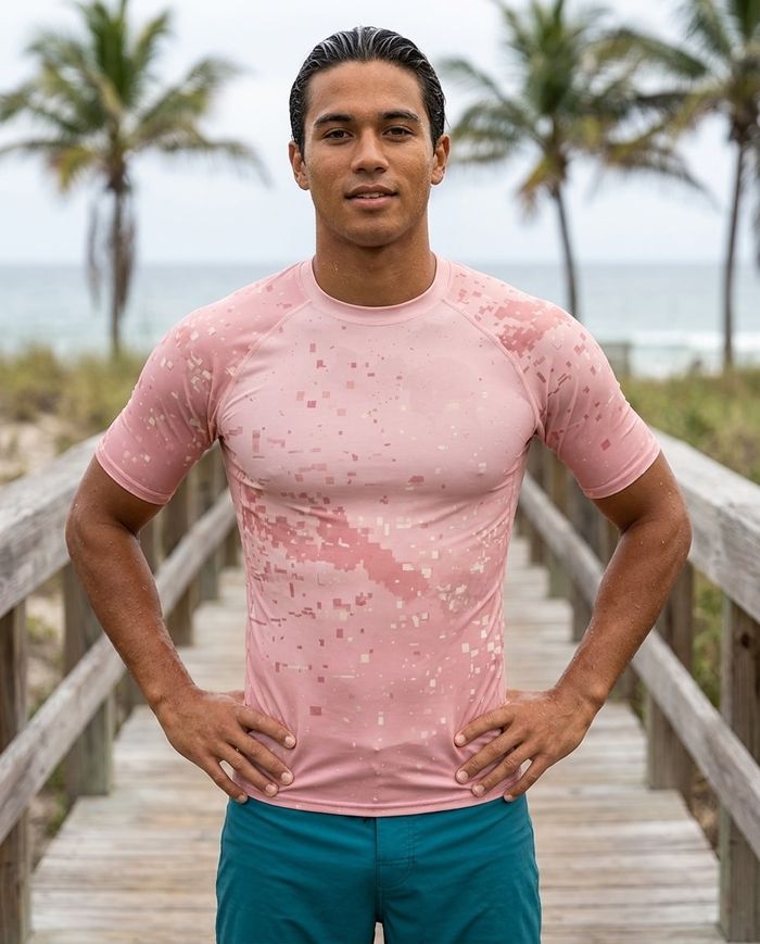 Rashguard — Men's Millennial Pink Ember