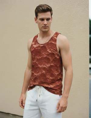 Coral Eclipse Tank Top Men's Tank Top — Lolekai