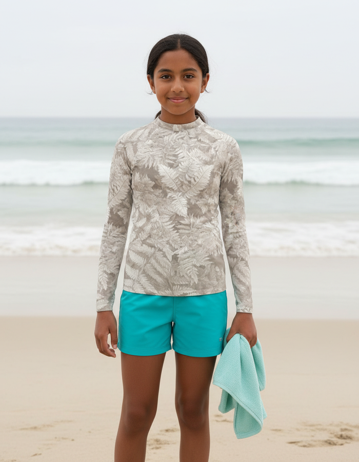 Rashguard — Youth White Onyx Verdant