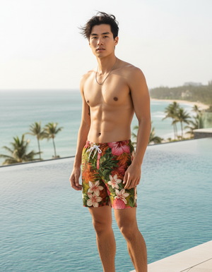 Aloha Men's Swim Trunks Men's Swim Trunks — Dripper