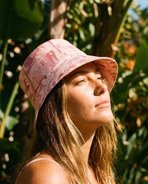 Unisex Millennial Pink Momentum Bucket Hat bikini — Lolekai