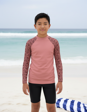 Youth Tea Rose Chord youth rashguards