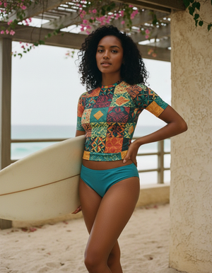 Runway Emerald Pulse Rash Guard Men's Rashguard — Lolekai