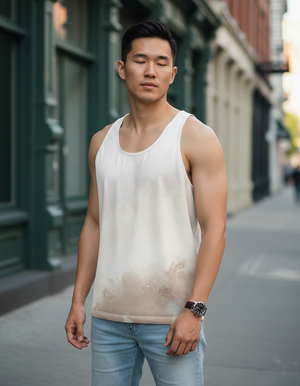 Men's White Onyx Radiance tank tops
