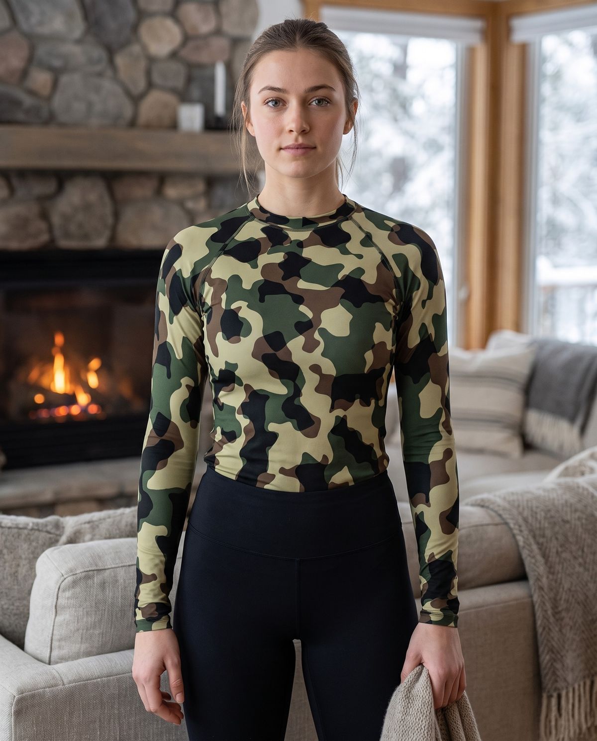 Runway Emerald Phantom Base Layer Women's Rashguard — Lolekai