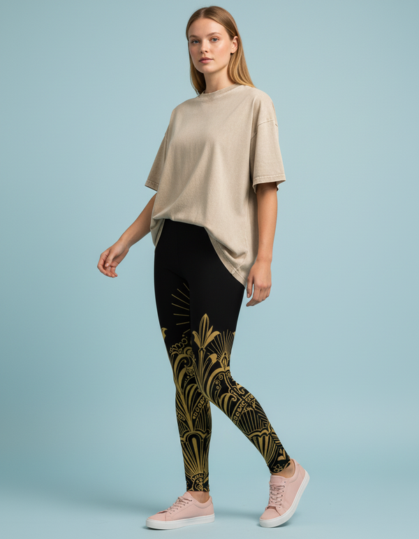 Gilded Deco leggings