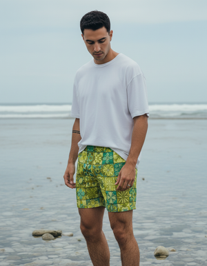 Lime Chroma Men's Swim Trunks Men's Swim Trunks — Dripper