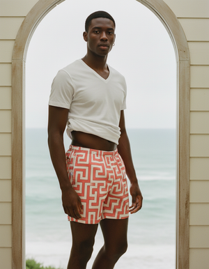 Tea Rose Akari men's swim trunks