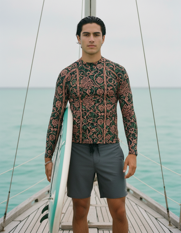 Rashguard — Men's Tea Rose Tana
