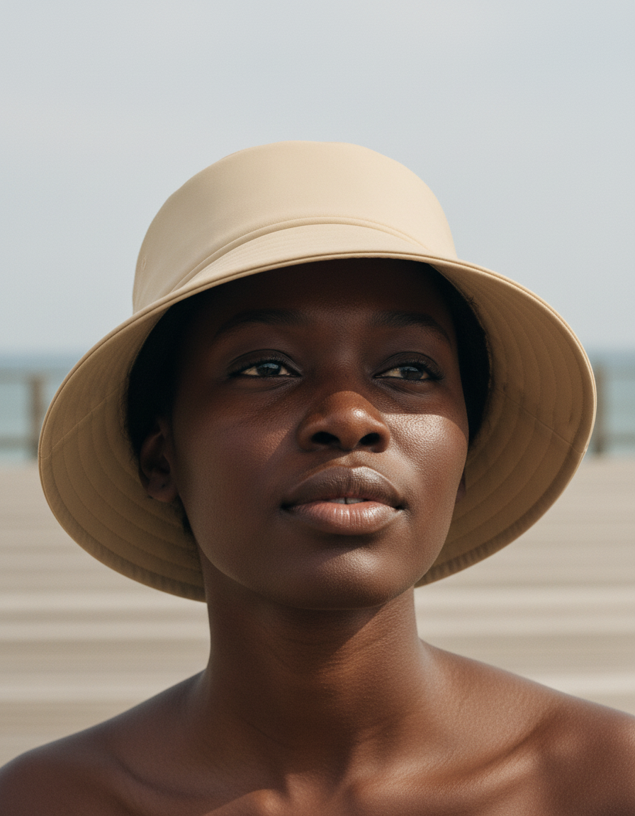 Bucket hat in Chanel Beige