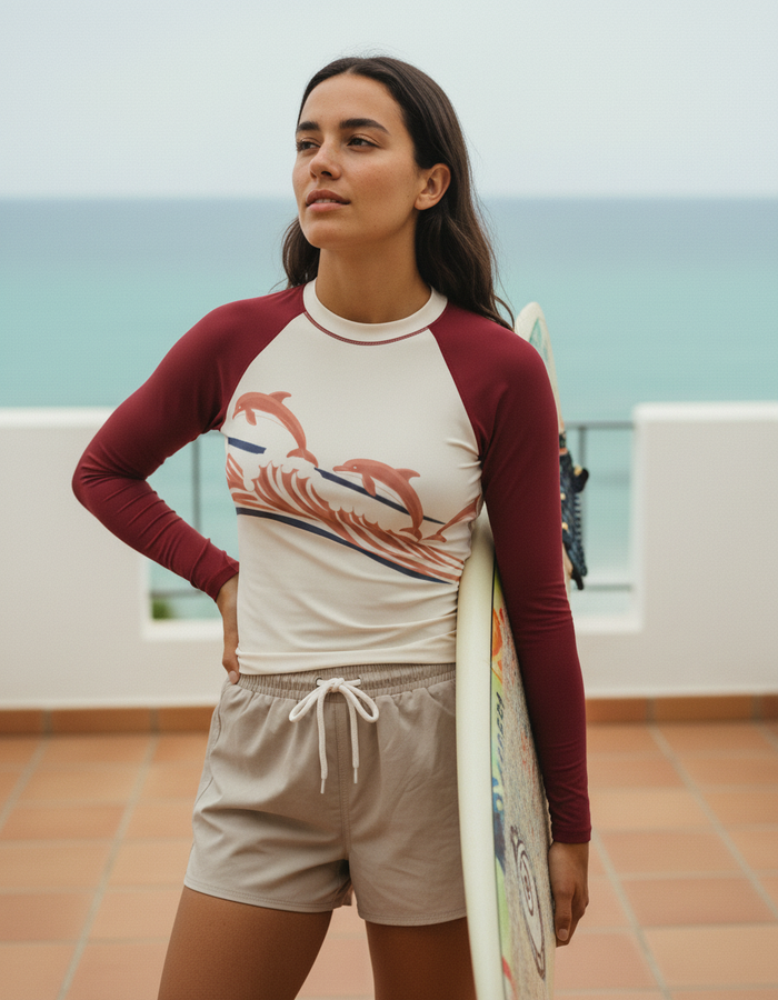 Rashguard — Women's Shell Coral Pod