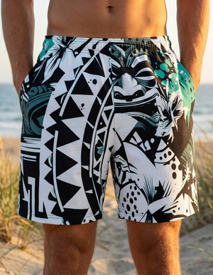Runway Emerald Koa Uli men's swim trunks