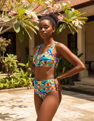 Crest High-Waisted Bikini High-Waisted Bikini — Dripper