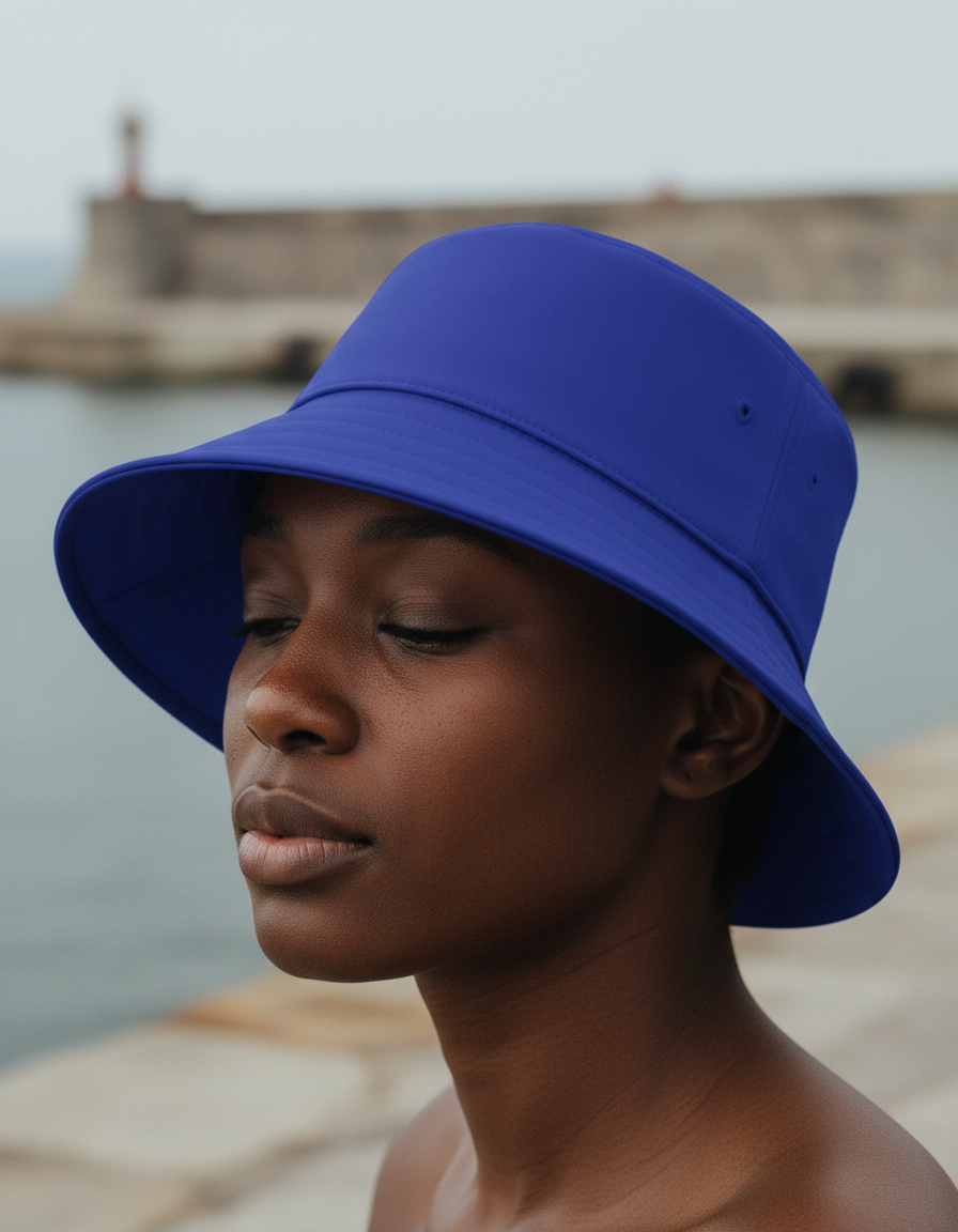 Bucket hat in Royal Blue