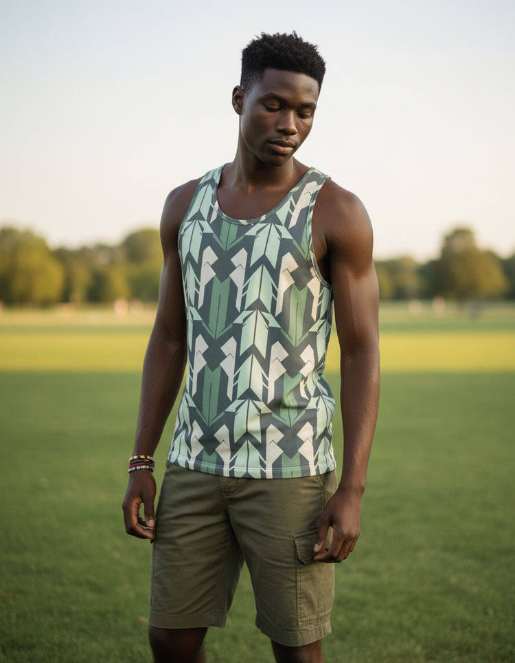 Men's Yagasuri Tank Top
