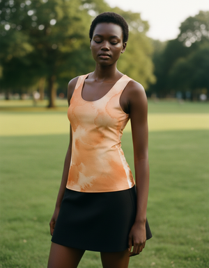 Women's Burnt Sienna Mosaic women's tank tops