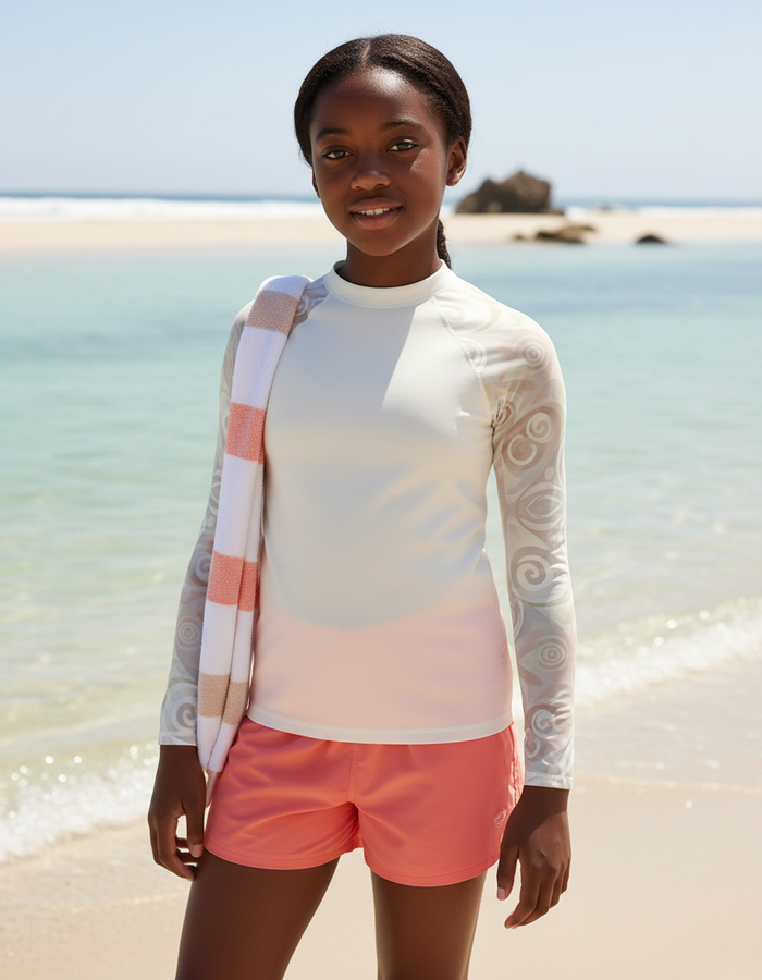Rashguard — Youth White Onyx Prism