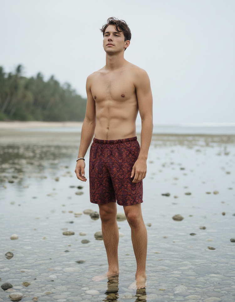Men's Kasuri Swim Trunks