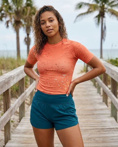 Coral Surge Rash Guard Men's Rashguard — Lolekai