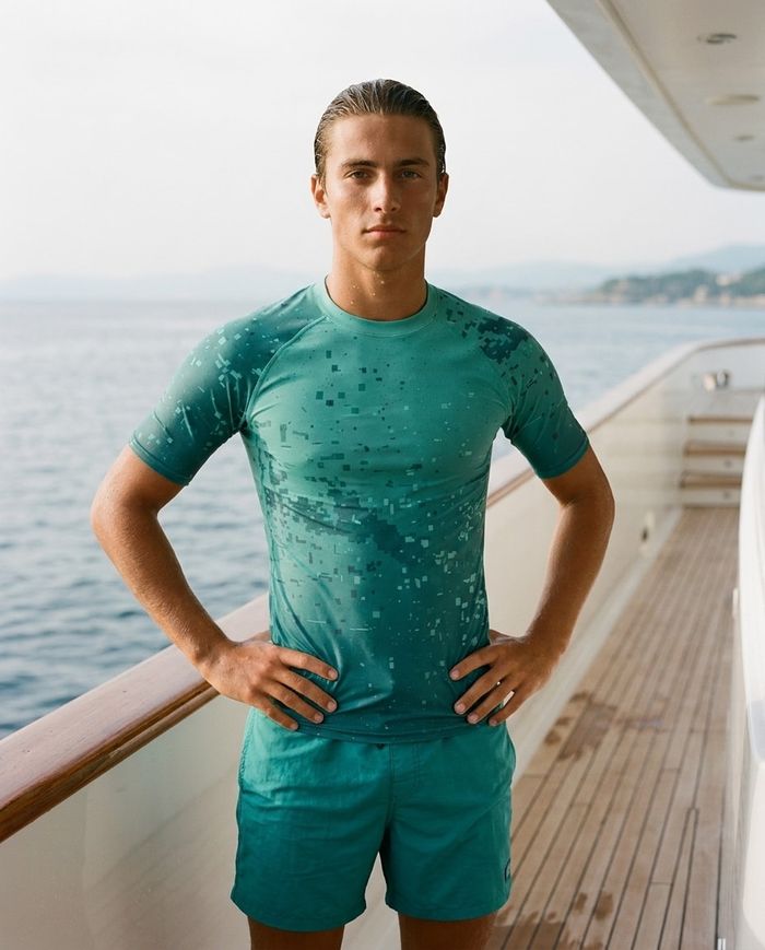 Rashguard — Men's Transformative Teal Ember