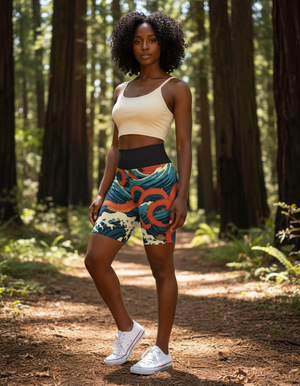 Kuniyoshi Yoga Shorts yoga shorts