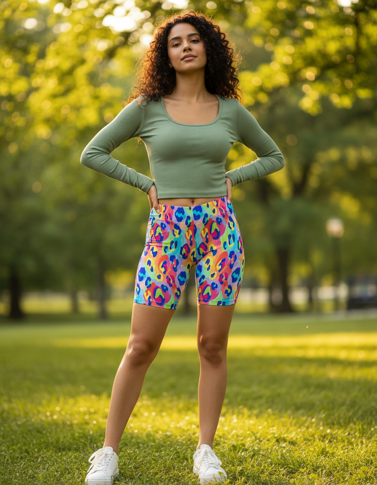 Women's Leopard Print Short Shorts