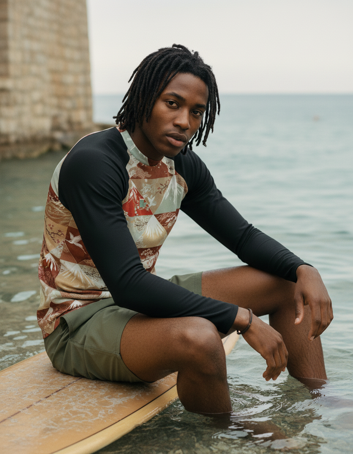 Rashguard — Men's Burnt Sienna Zenith