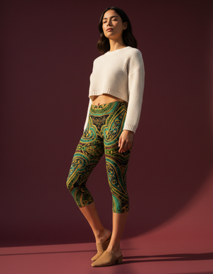 Zarafshan Capri Leggings Capri Leggings — Dripper