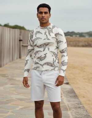 Men's White Onyx Breeze men's short-sleeve rashguards