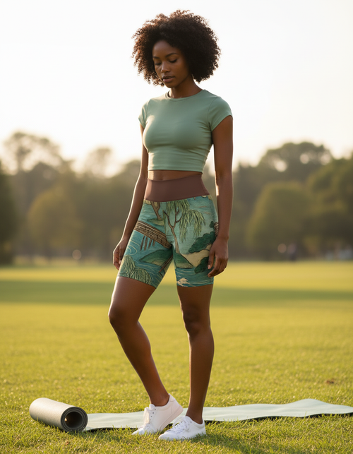 Nami Yoga Shorts Yoga Shorts — Dripper