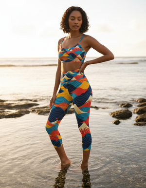 Japanese Collection capri yoga leggings