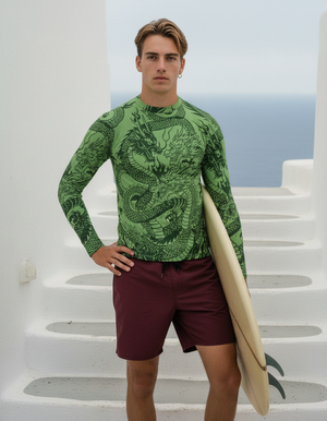 Men's Runway Emerald Ember men's rashguards