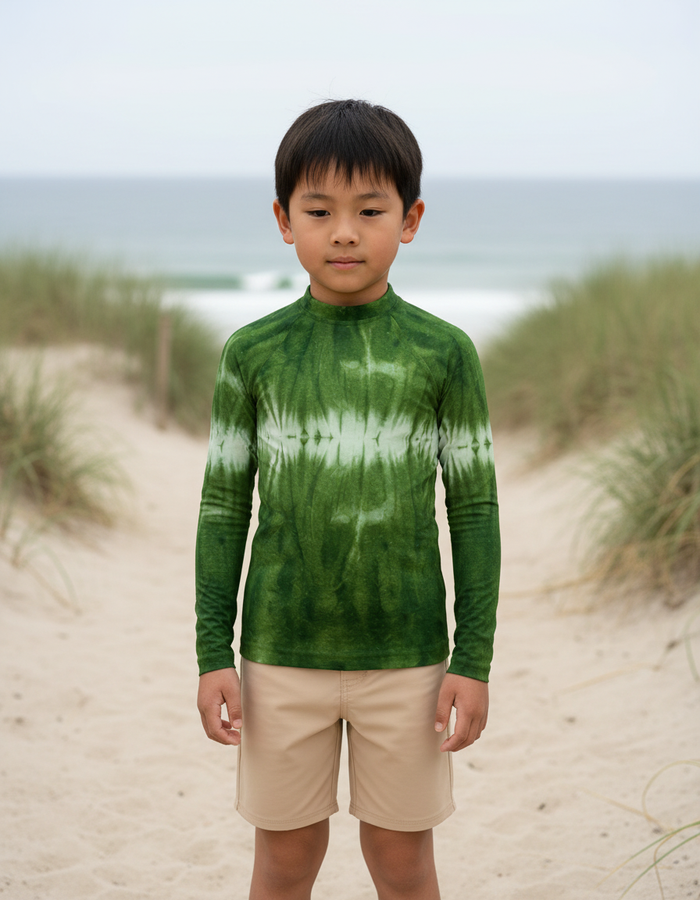 Rashguard — Kids Runway Emerald Aqua
