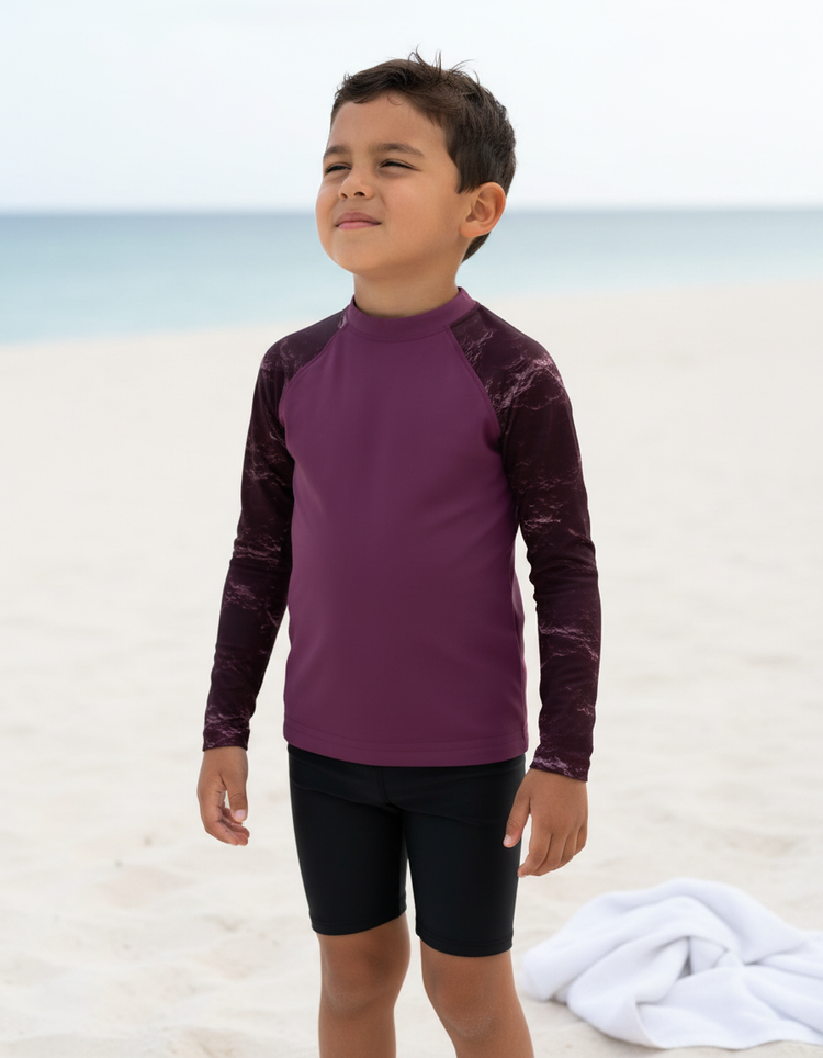 Kids Obsidian Rash Guard