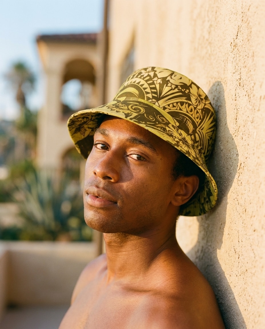 Bucket Hat in Acacia Honua Poni