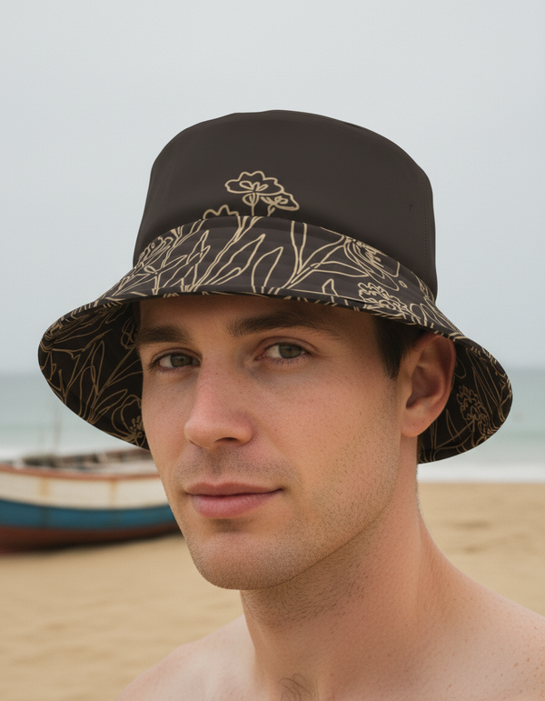 Ink Botanica bucket hats
